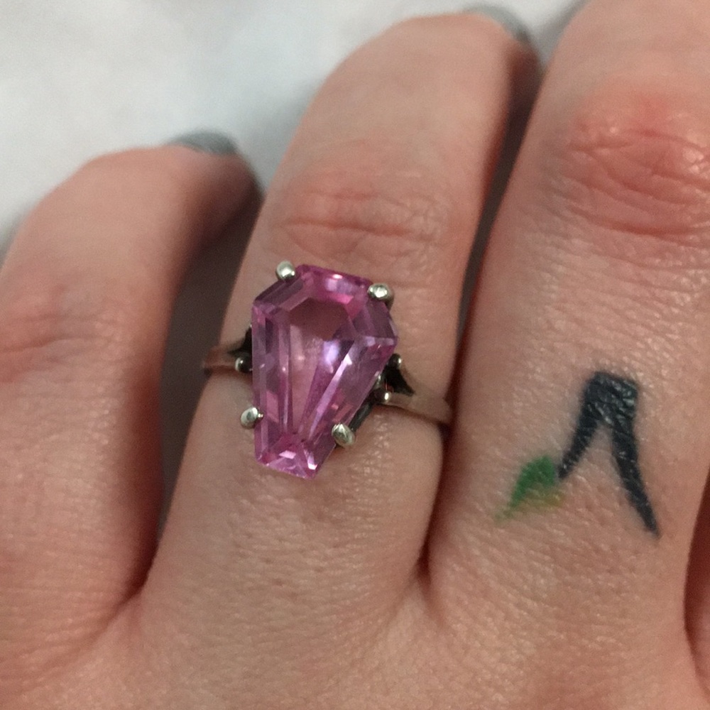 5ct coffin gems ring